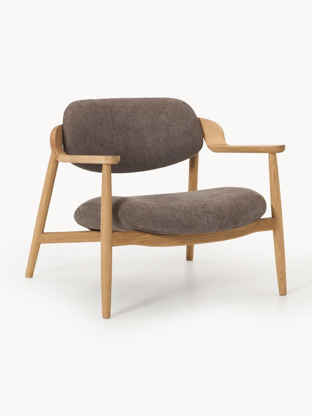 Rae Lounge Chair in Oak — Greige