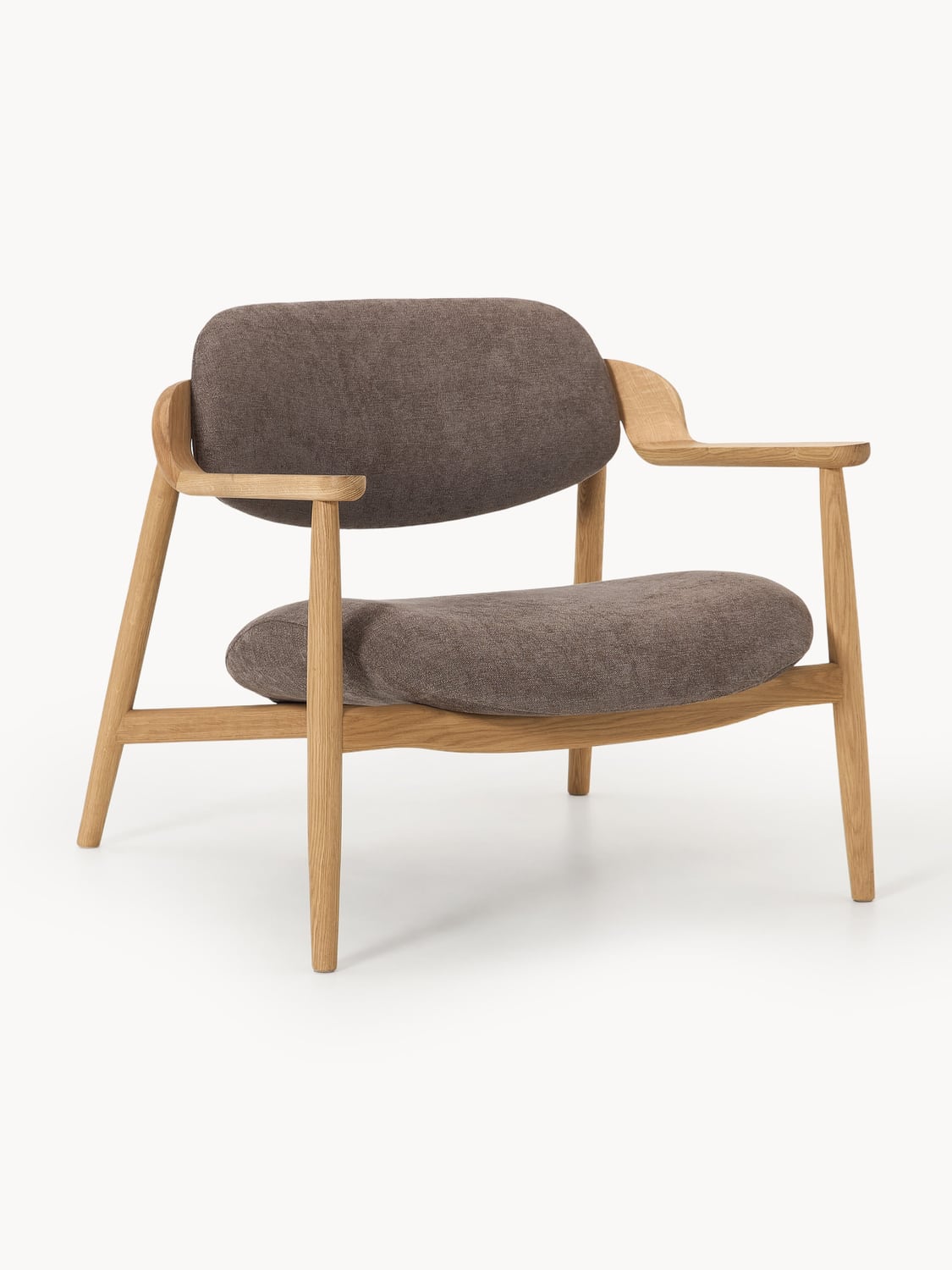 Rae Lounge Chair in Oak — Greige