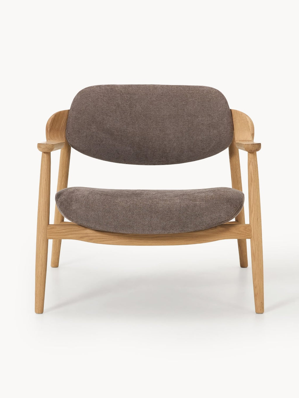 Rae Lounge Chair in Oak — Greige