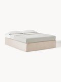 Enya Box-Spring Bed — Pearl Grey