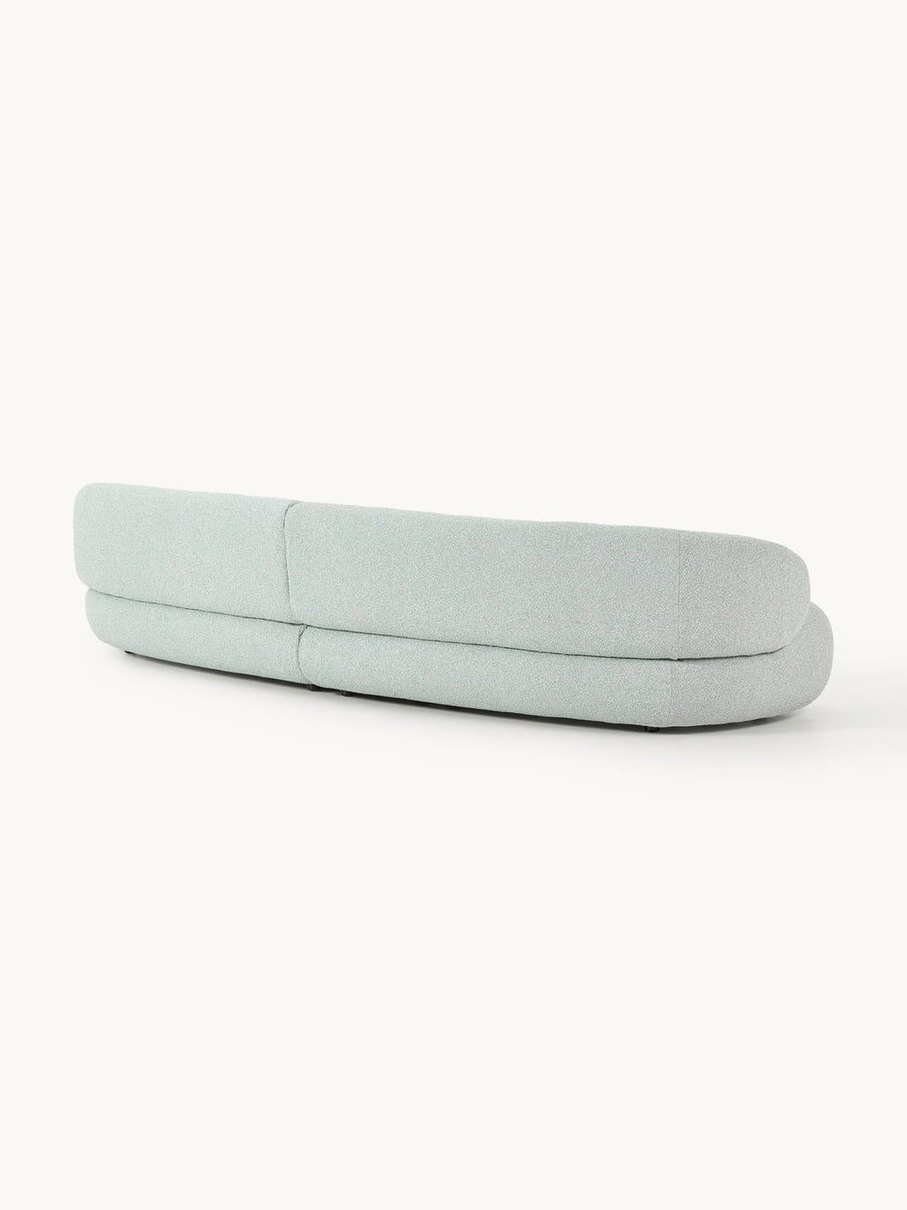 Alba Bouclé Sofa (4-seater) — Light Grey