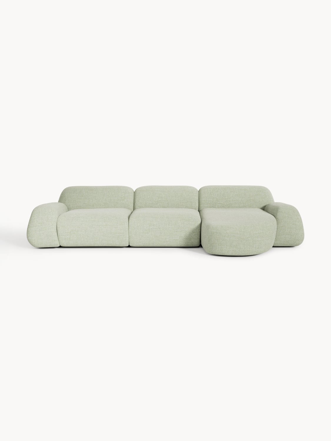 Wolke Modular Bouclé Corner Sofa (4-seater) — Oatmeal