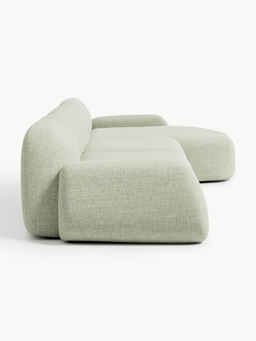 Wolke Modular Bouclé Corner Sofa (4-seater) — Oatmeal