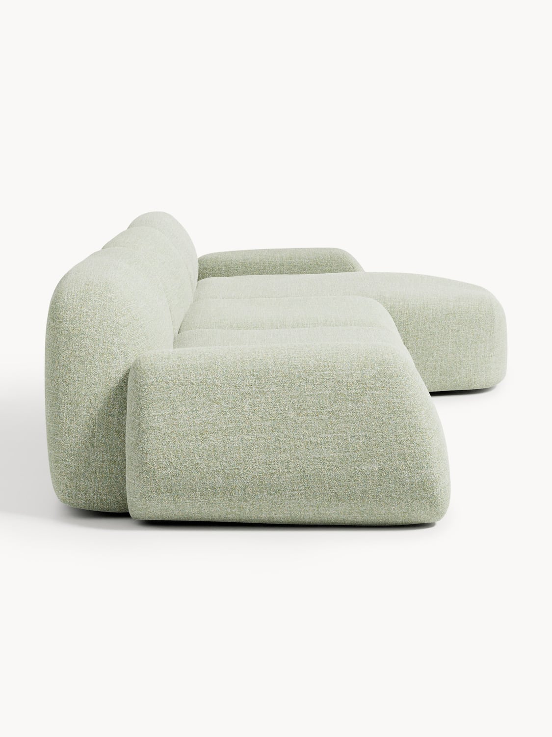 Wolke Modular Bouclé Corner Sofa (4-seater) — Oatmeal