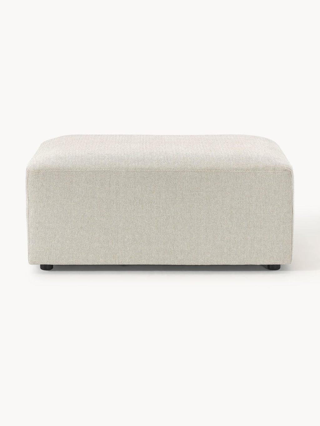 Melva Ottoman, B 99 x T 72 cm — Oatmeal
