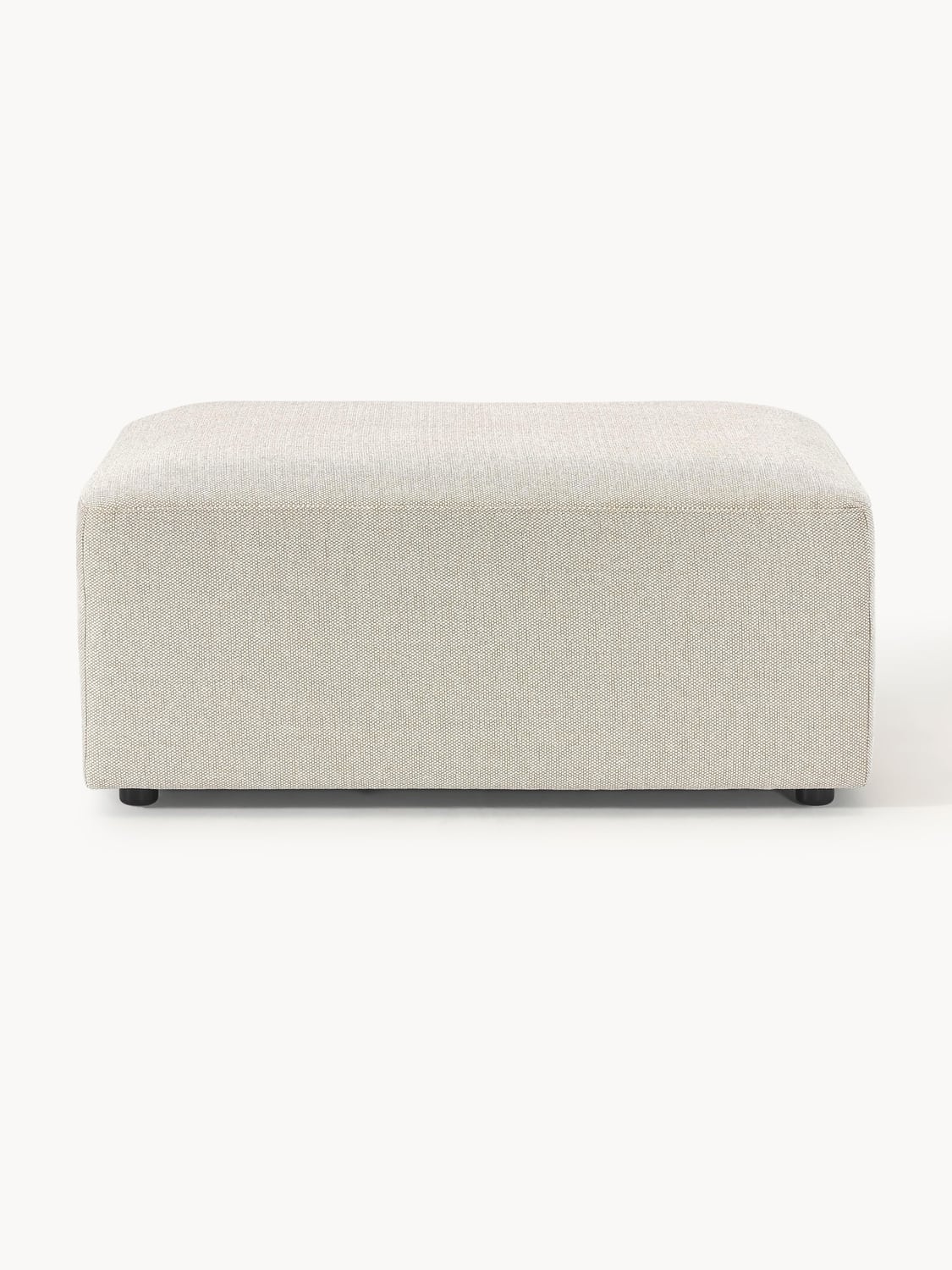 Melva Ottoman, B 99 x T 72 cm — Oatmeal