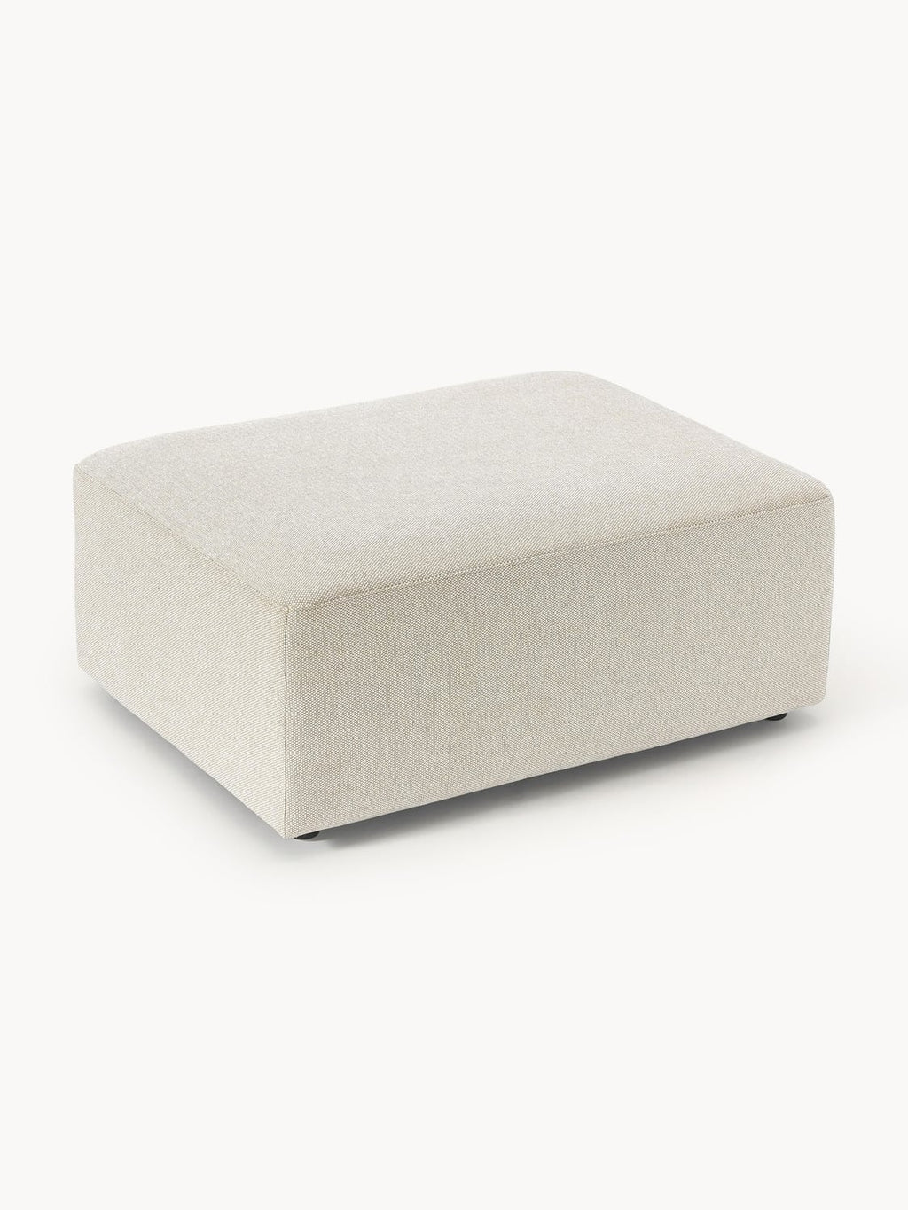 Melva Ottoman, B 99 x T 72 cm — Oatmeal