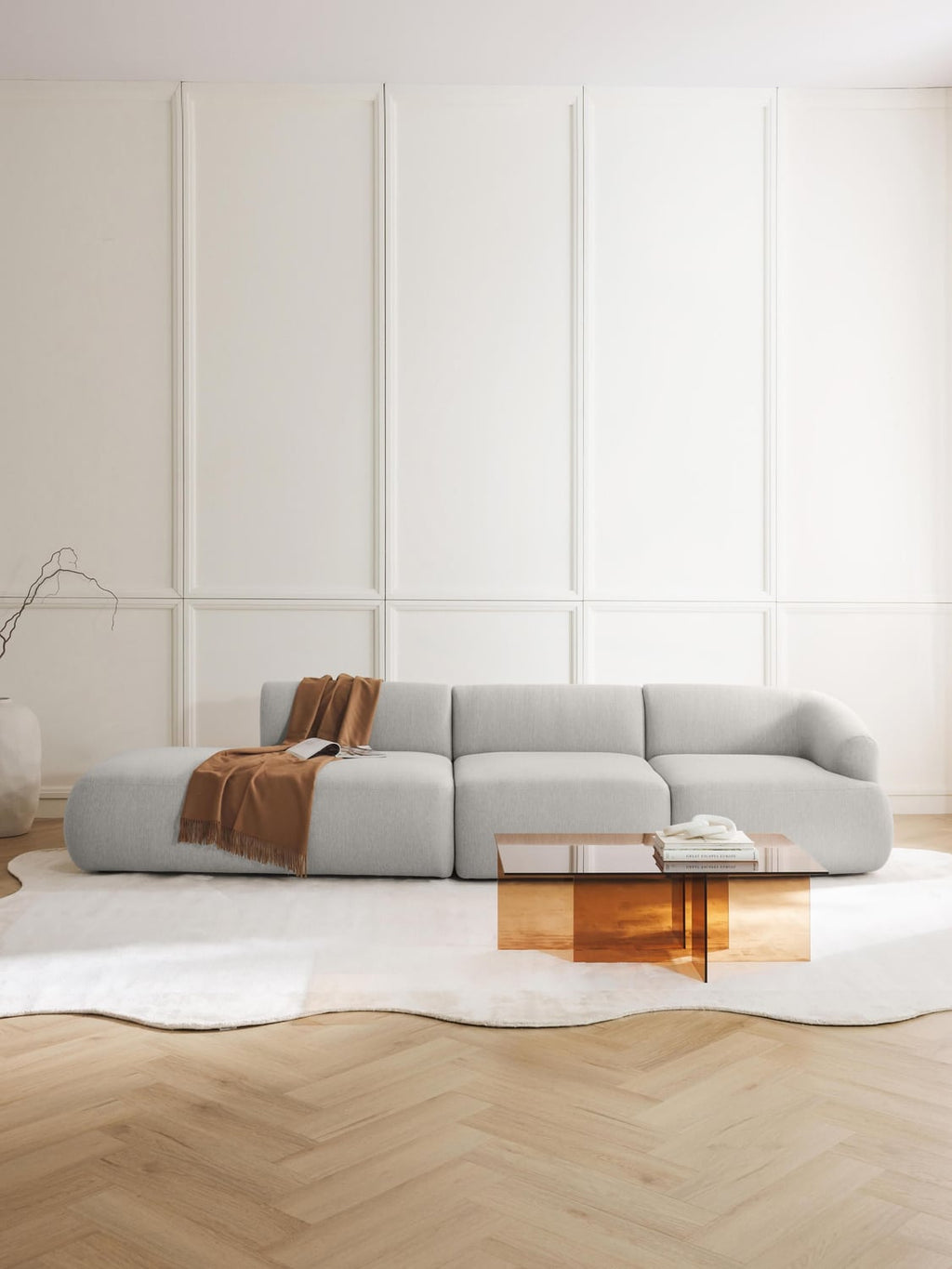 Sofia Modular Chaise (2-seater) — Oatmeal