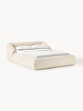 Sofia Bouclé Upholstered Bed — Off-White