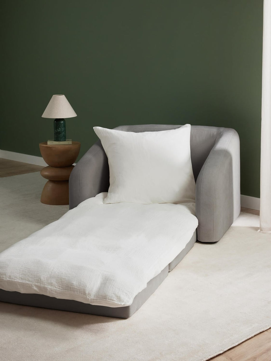 Eliot Sleeper Chair — Taupe