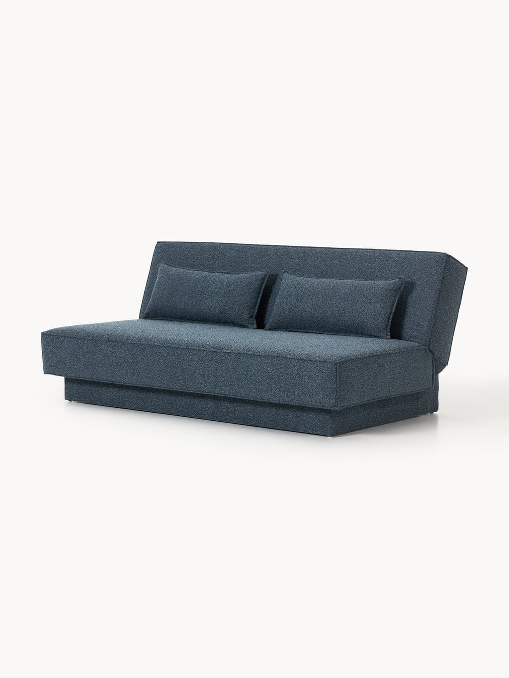 David Bouclé-Sofa Bed with Storage — Petrol