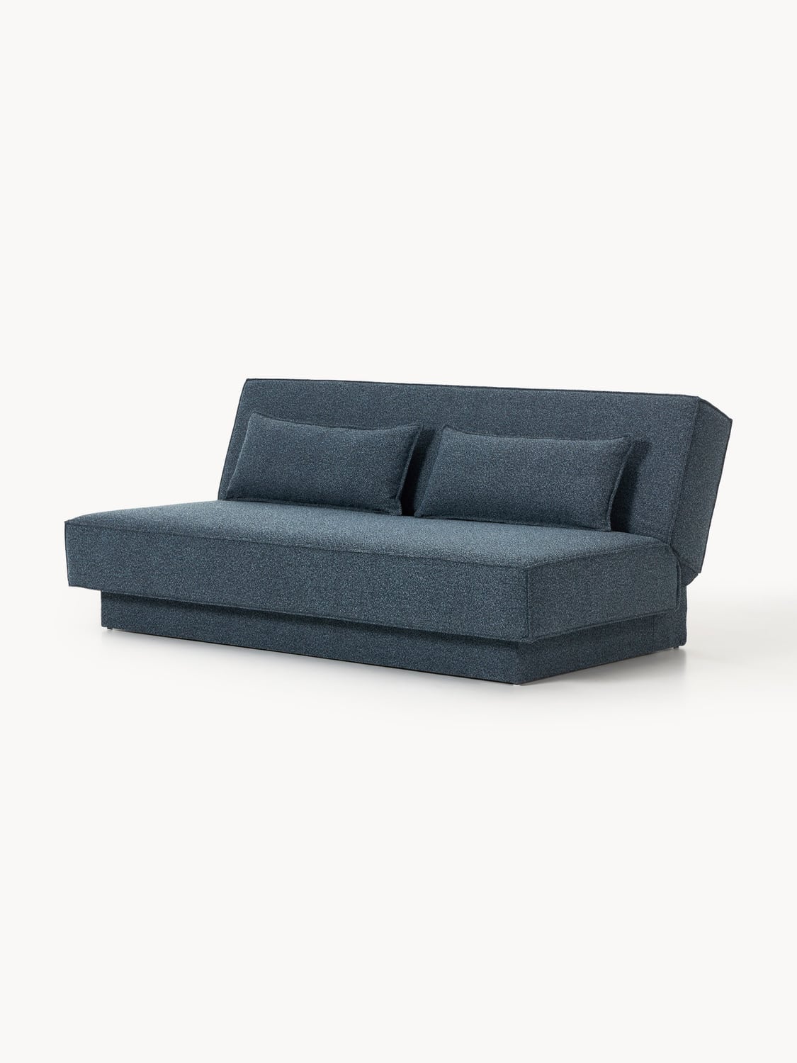 David Bouclé-Sofa Bed with Storage — Petrol