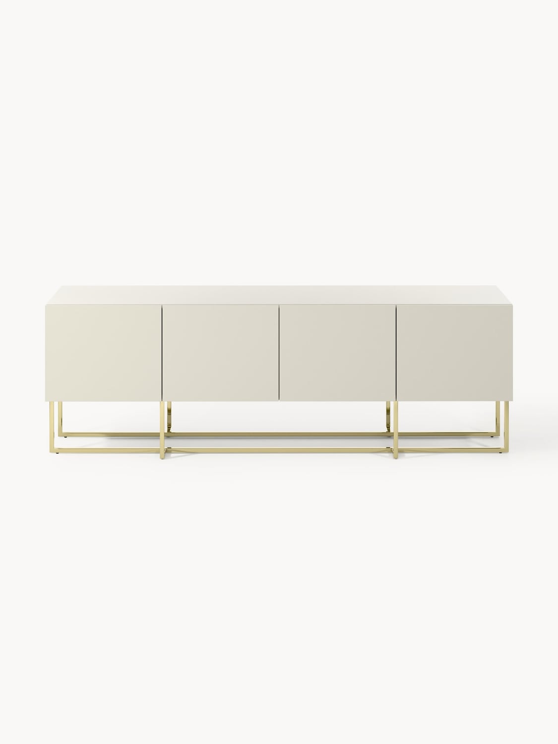 Joe Wood-TV-Lowboard — Light Grey