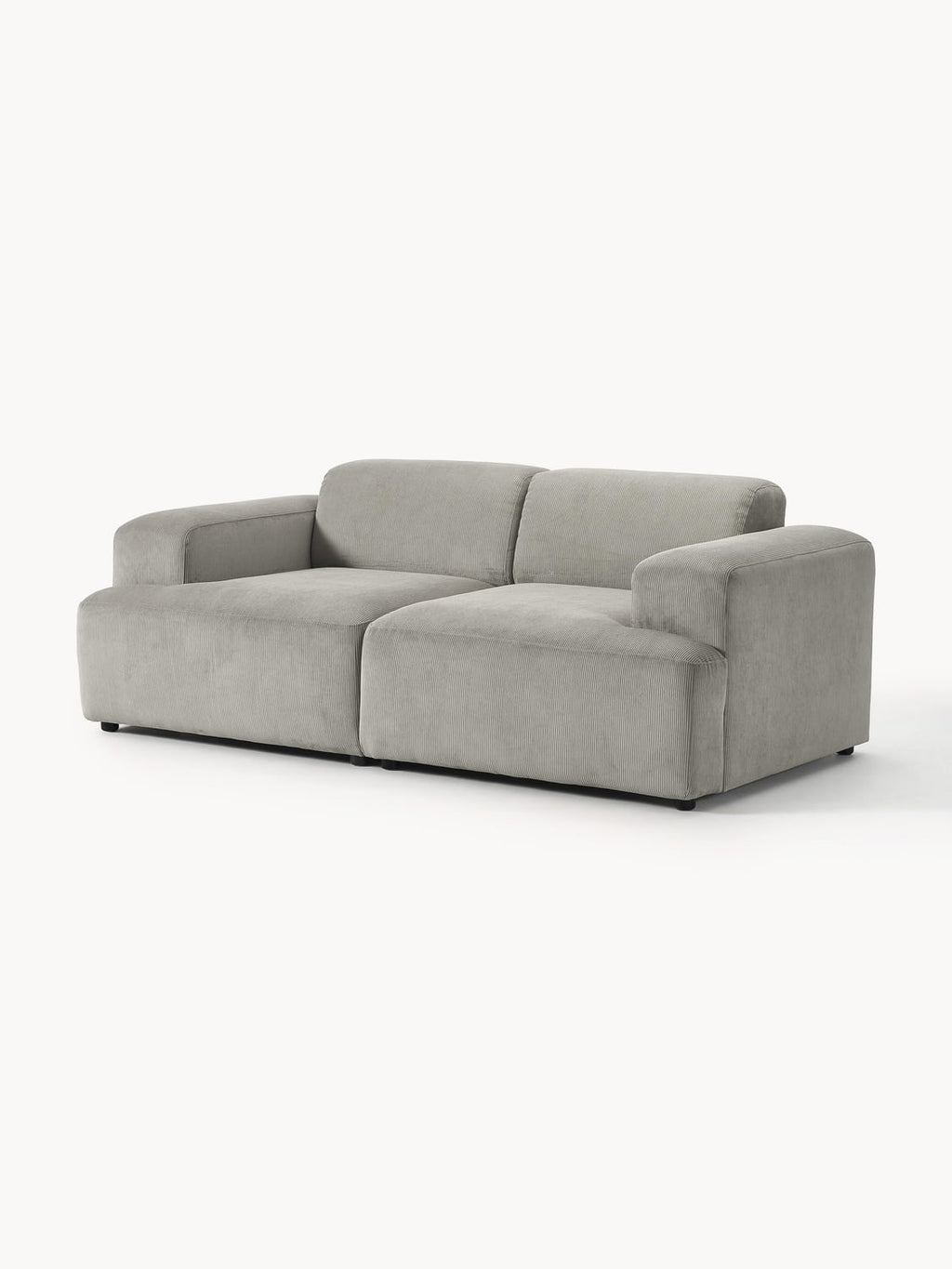 Melva Corduroy-Sofa (2-seater) — Grey