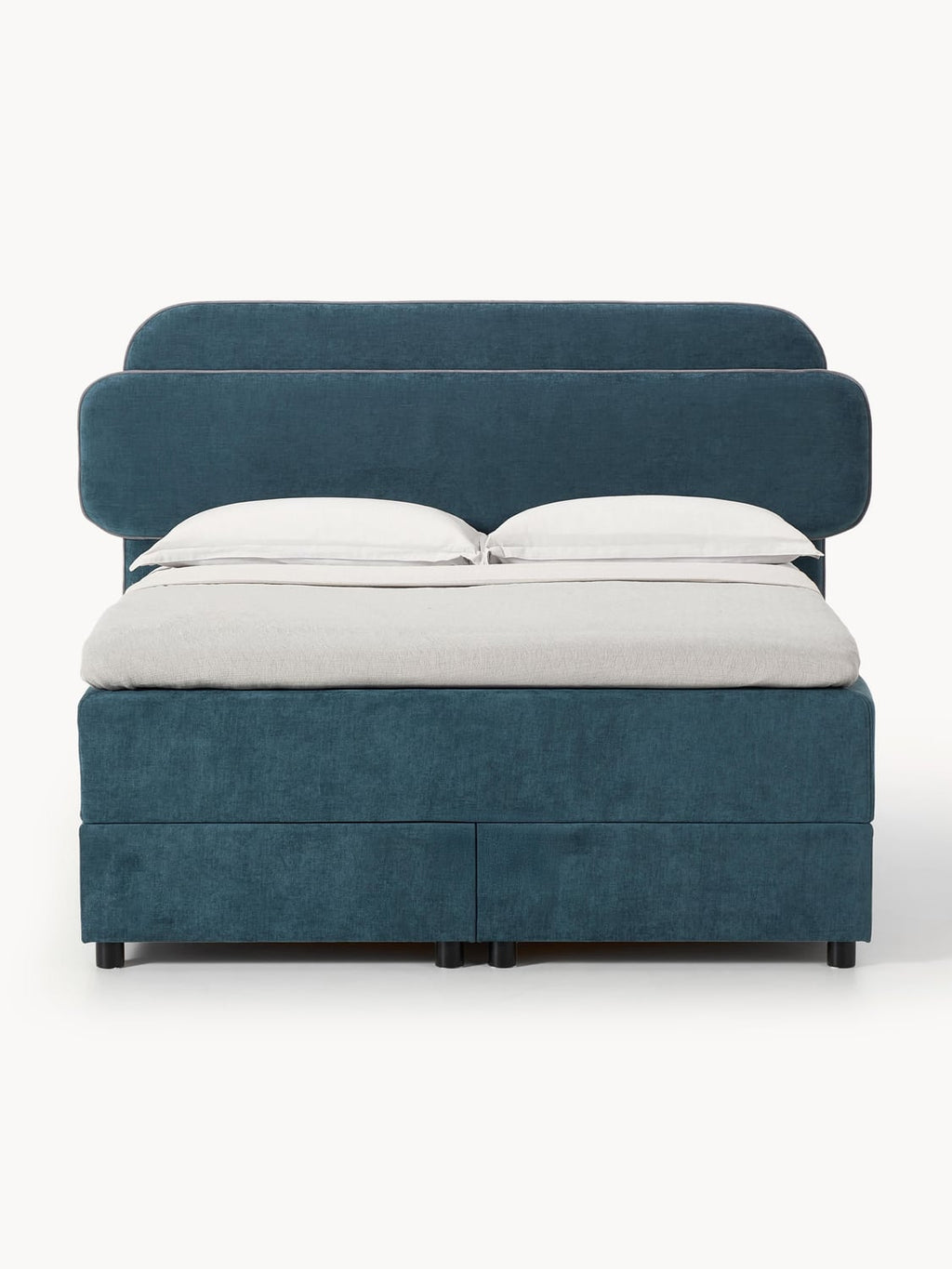 Enrica Box-Spring Bed — Teal