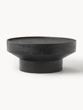 Benno Round Coffee Table in Mango Wood — Charcoal