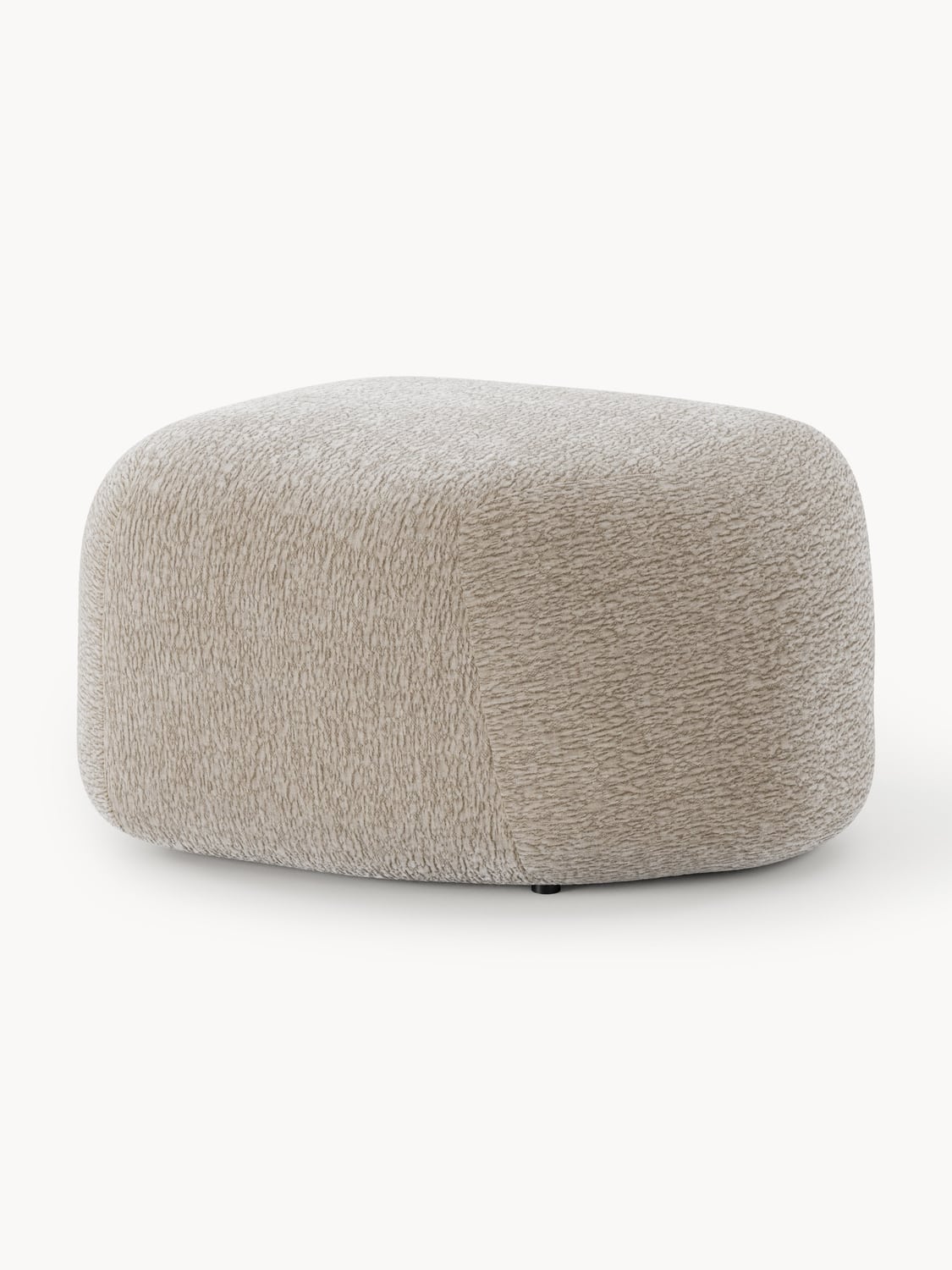 Wolke Oval Sofa Ottoman — Warm Grey
