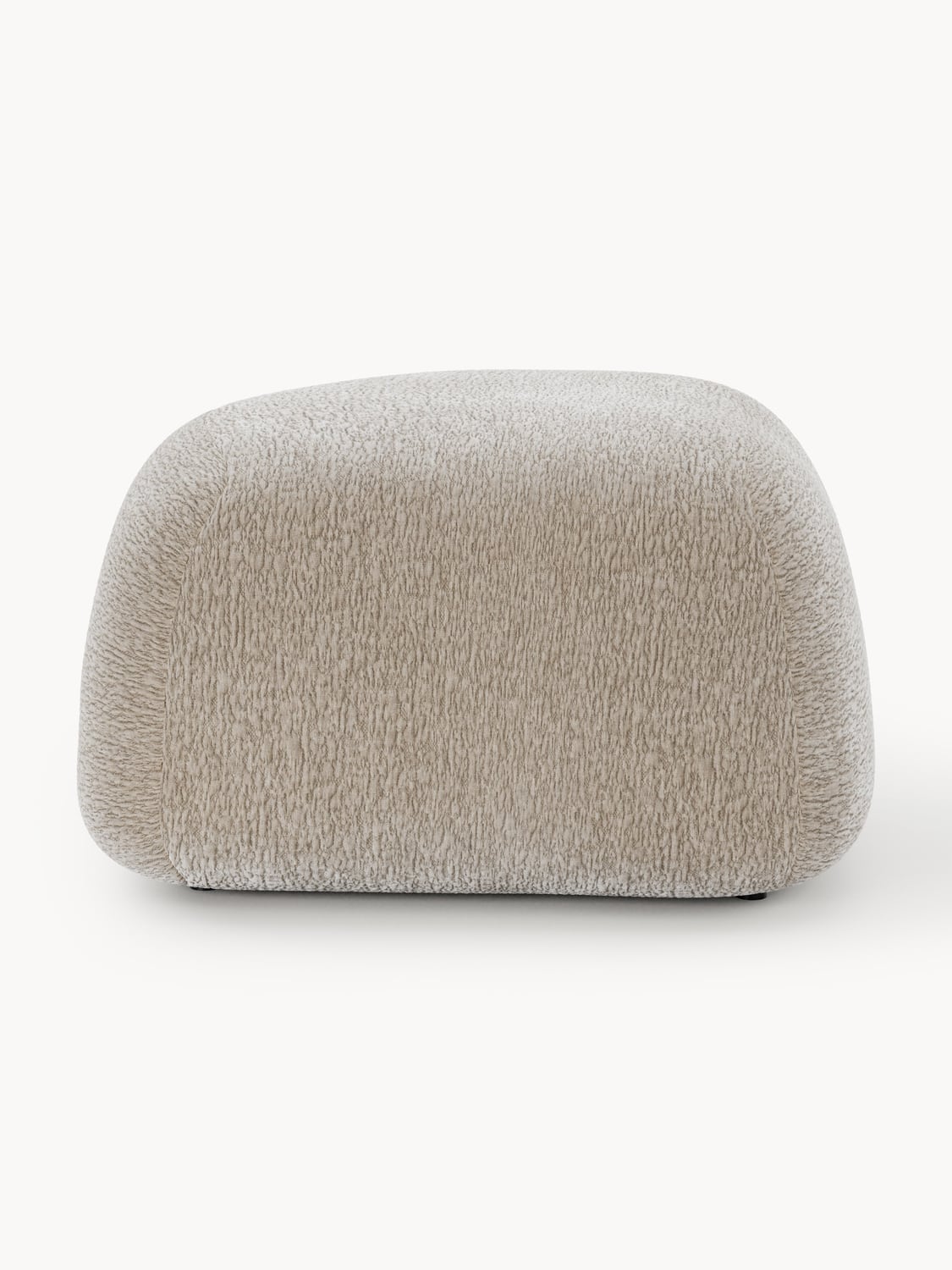 Wolke Oval Sofa Ottoman — Warm Grey