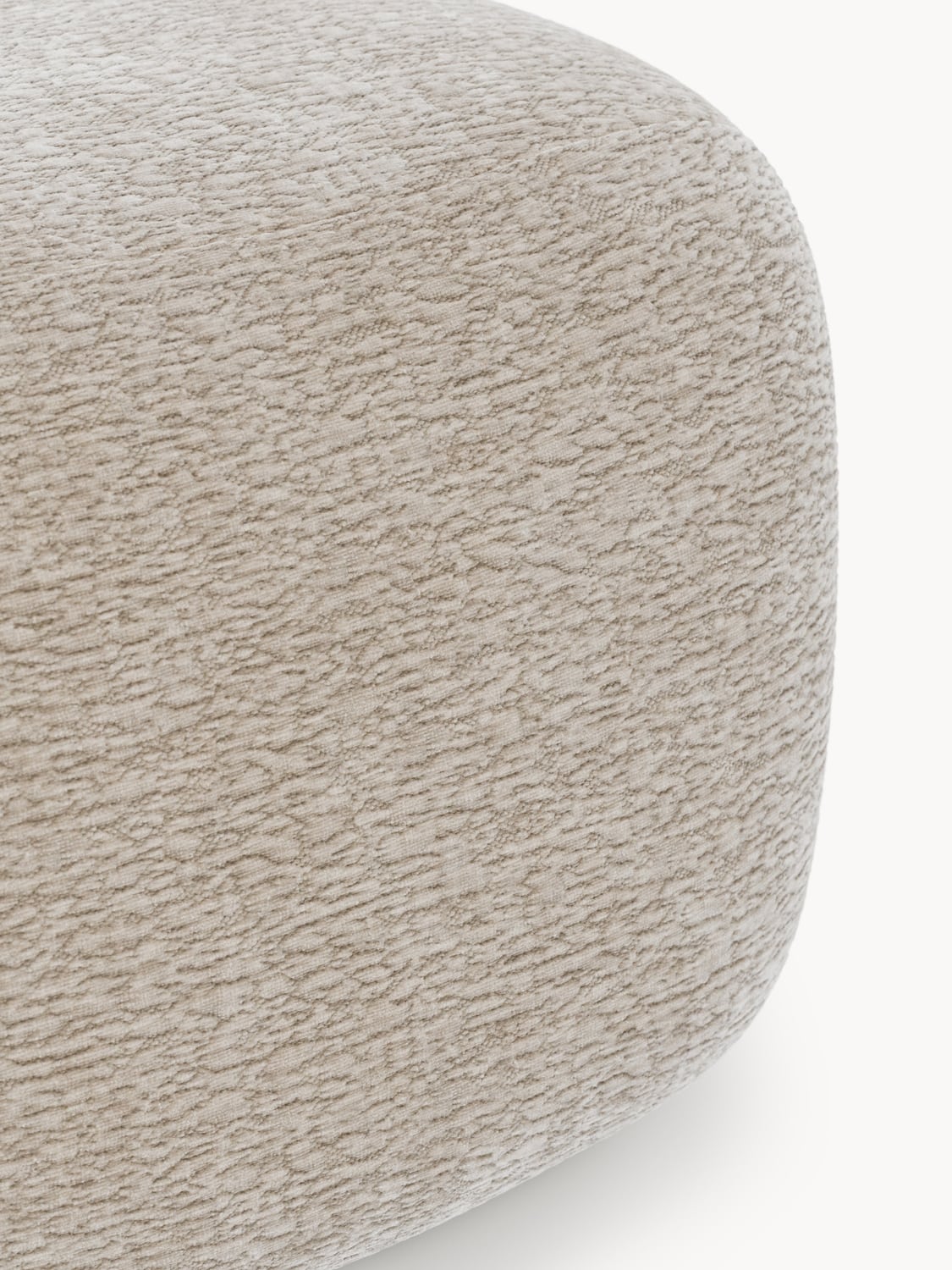 Wolke Oval Sofa Ottoman — Warm Grey