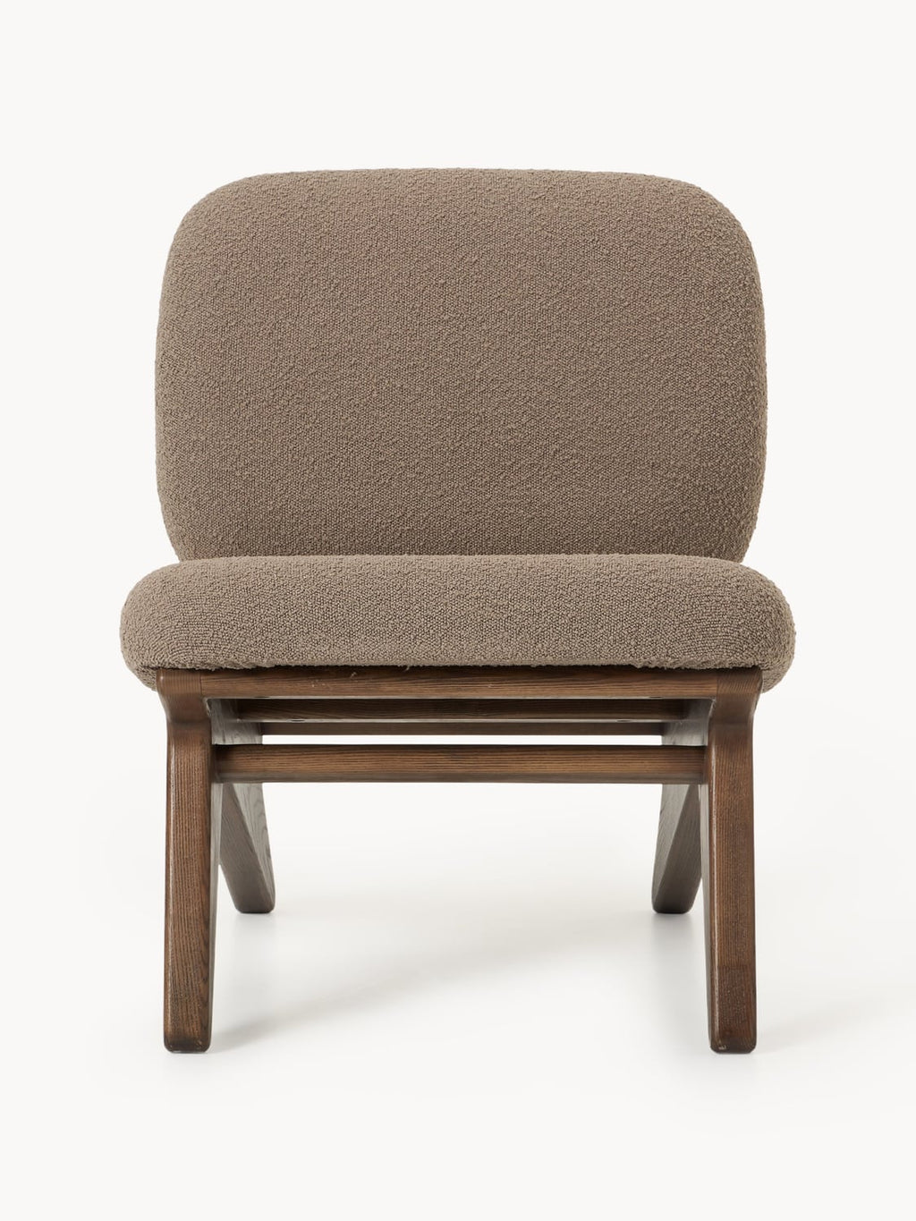 Shenay Bouclé Lounge Chair in Ash