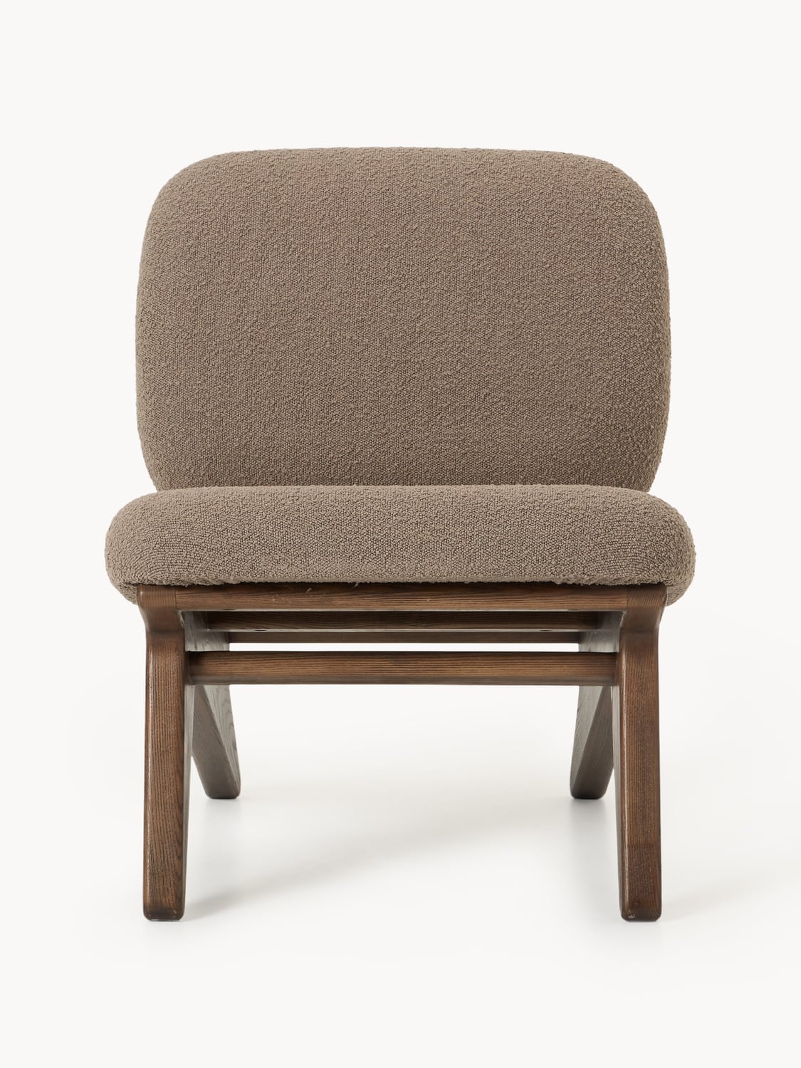 Shenay Bouclé Lounge Chair in Ash