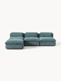 Felix Modular XL Sofa with Ottoman (left/right) — Teal