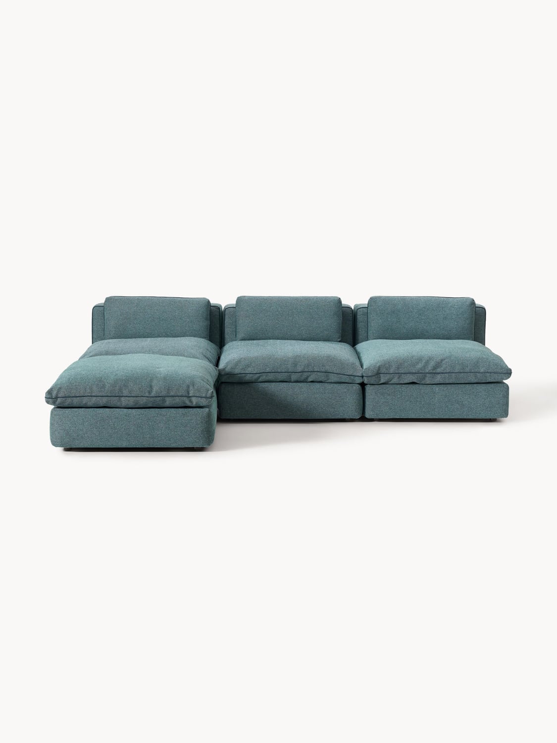 Felix Modular XL Sofa with Ottoman (left/right) — Teal