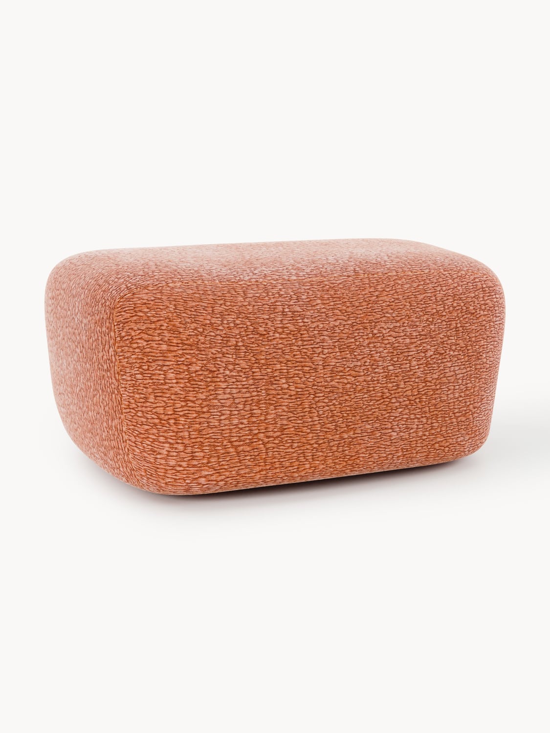 Wolke Large Sofa Ottoman — Terracotta
