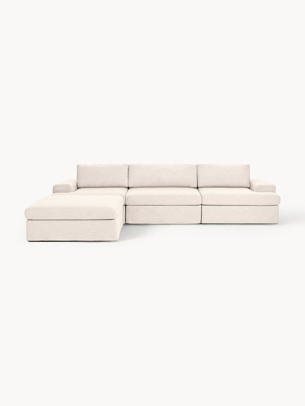Russell Modular Sofa (4-seater) with Ottoman (left/right) — Ivory