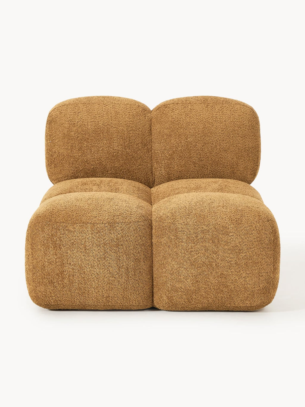 Tayla Middle Module in Teddy Bouclé — Ochre