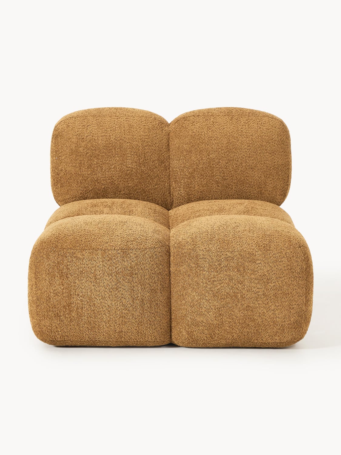 Tayla Middle Module in Teddy Bouclé — Ochre
