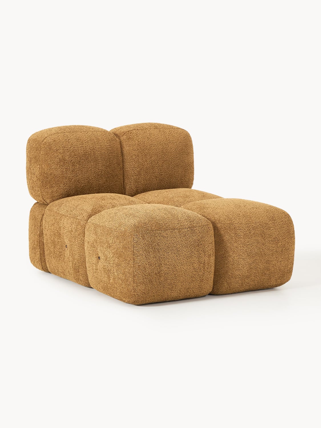 Tayla Middle Module in Teddy Bouclé — Ochre