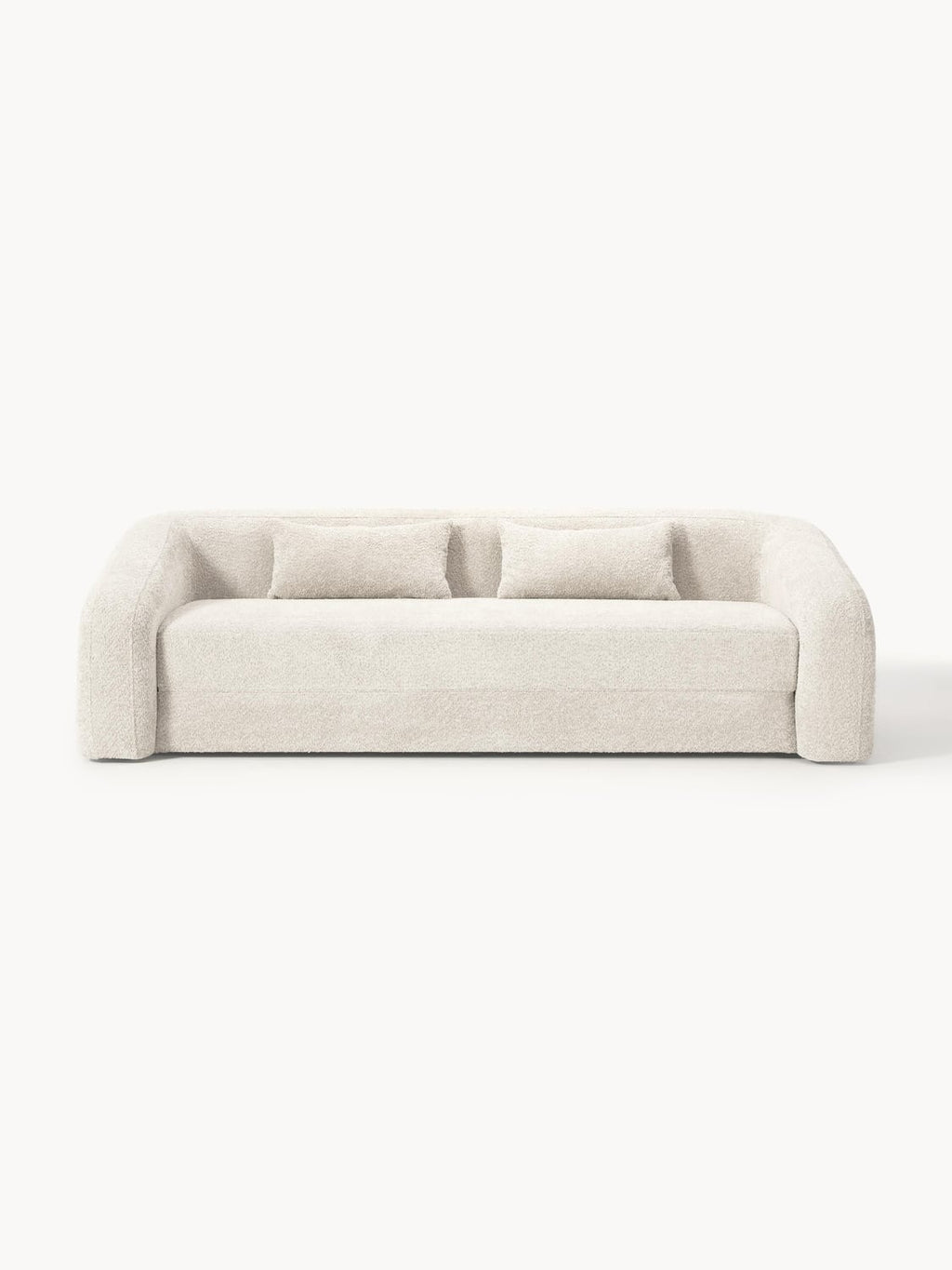 Eliot Sofa Bed (3-seater) in Teddy Bouclé — Off-White