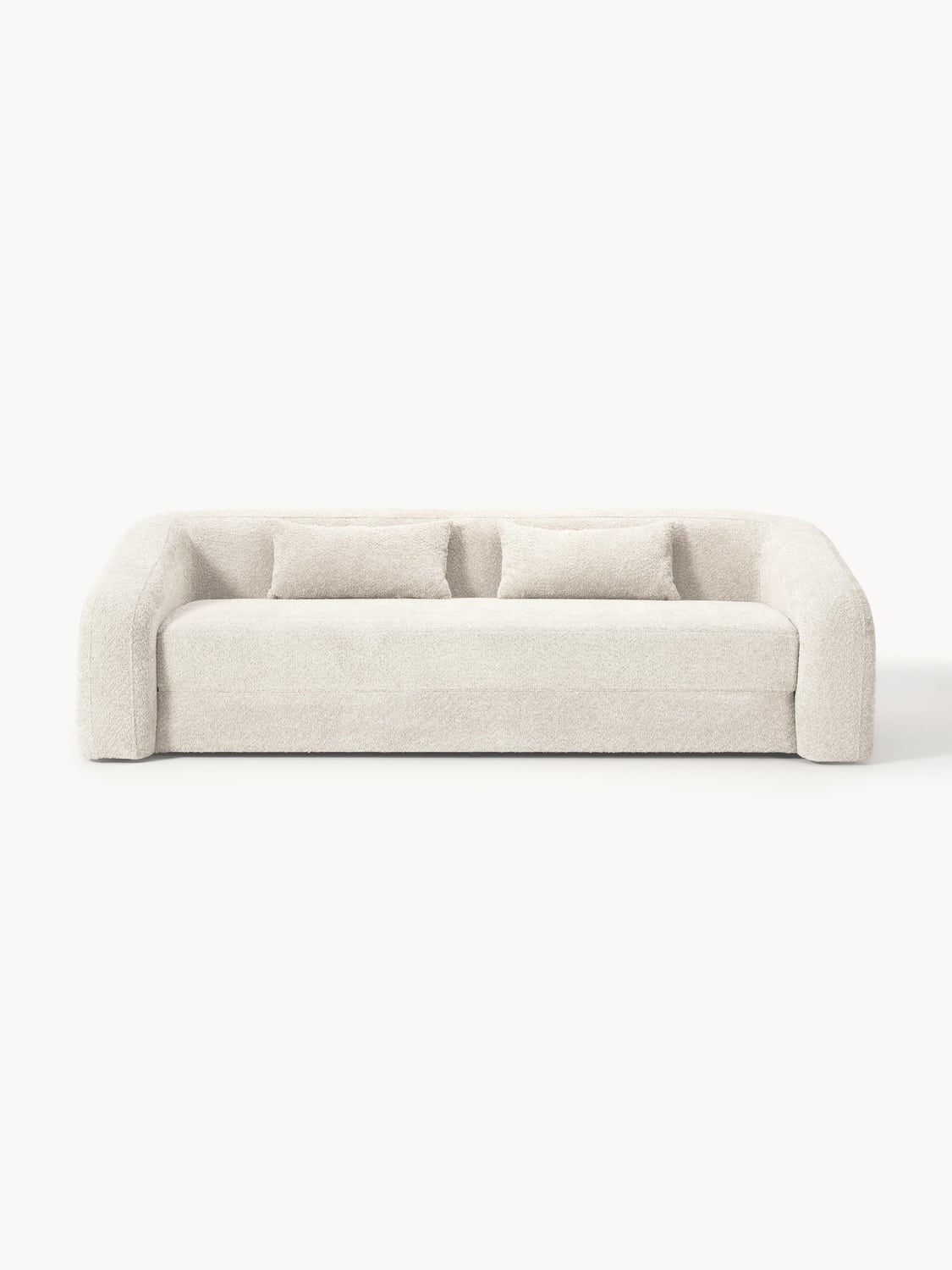 Eliot Sofa Bed (3-seater) in Teddy Bouclé — Off-White