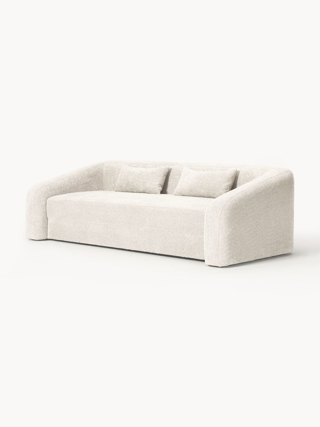 Eliot Sofa Bed (3-seater) in Teddy Bouclé — Off-White