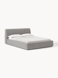 Cloud Bouclé Upholstered Bed — Oatmeal