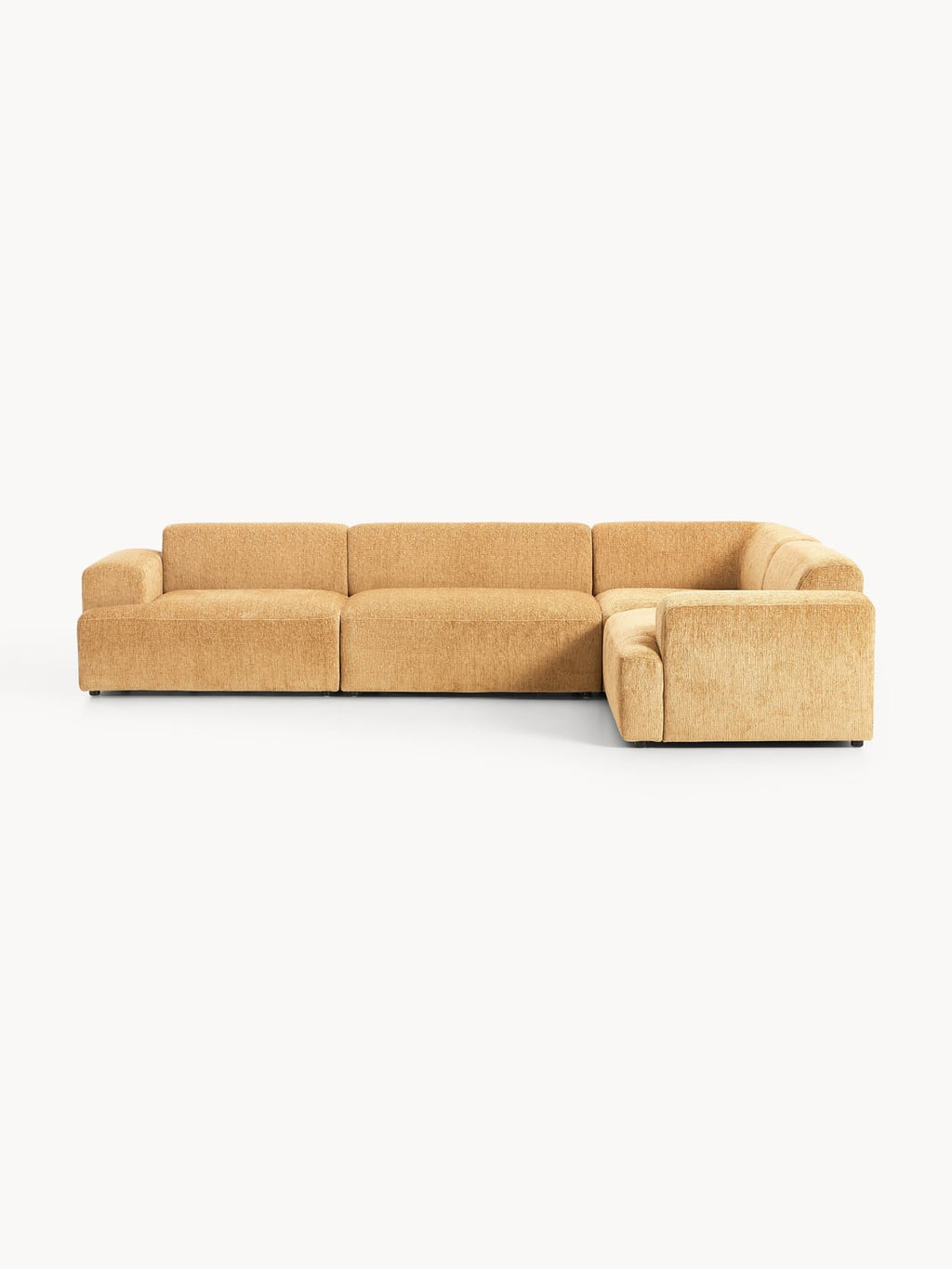 Melva Large Corner Sofa (4-seater) — Yellow