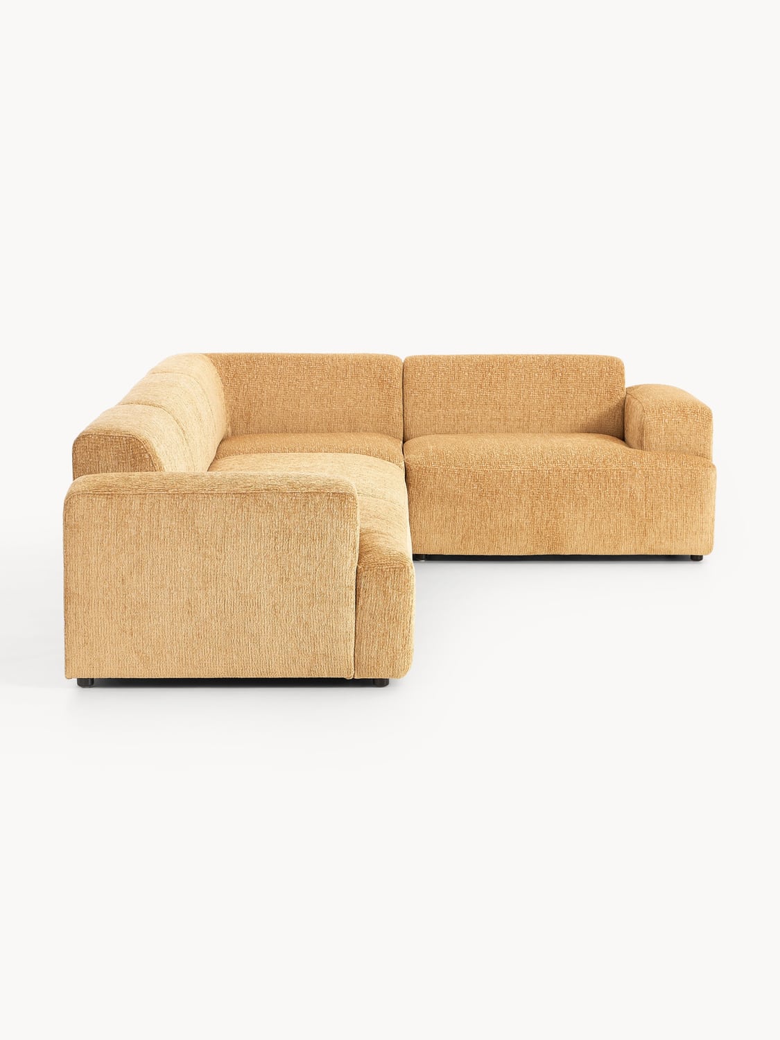 Melva Large Corner Sofa (4-seater) — Yellow