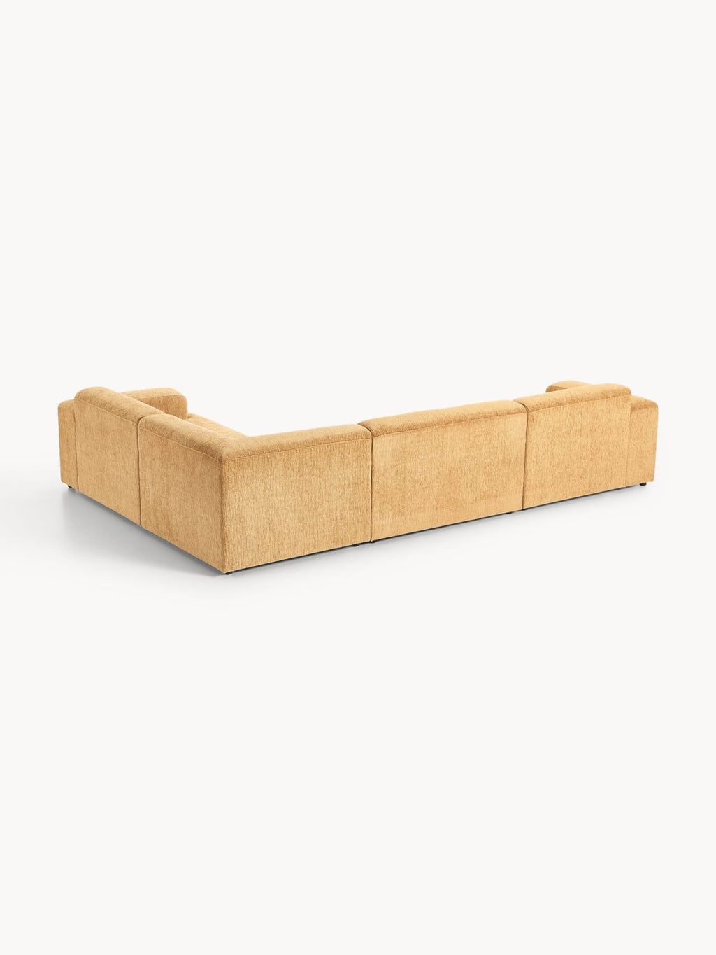 Melva Large Corner Sofa (4-seater) — Yellow
