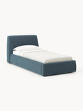 Cloud Bouclé-Single Bed with Storage — Taupe