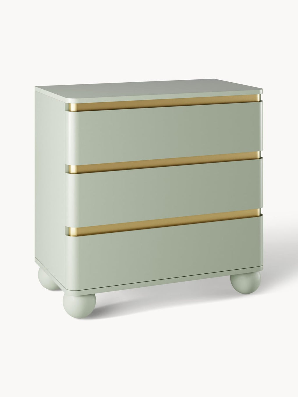 Bumba Chest of Drawers with Ball Feet — Sage