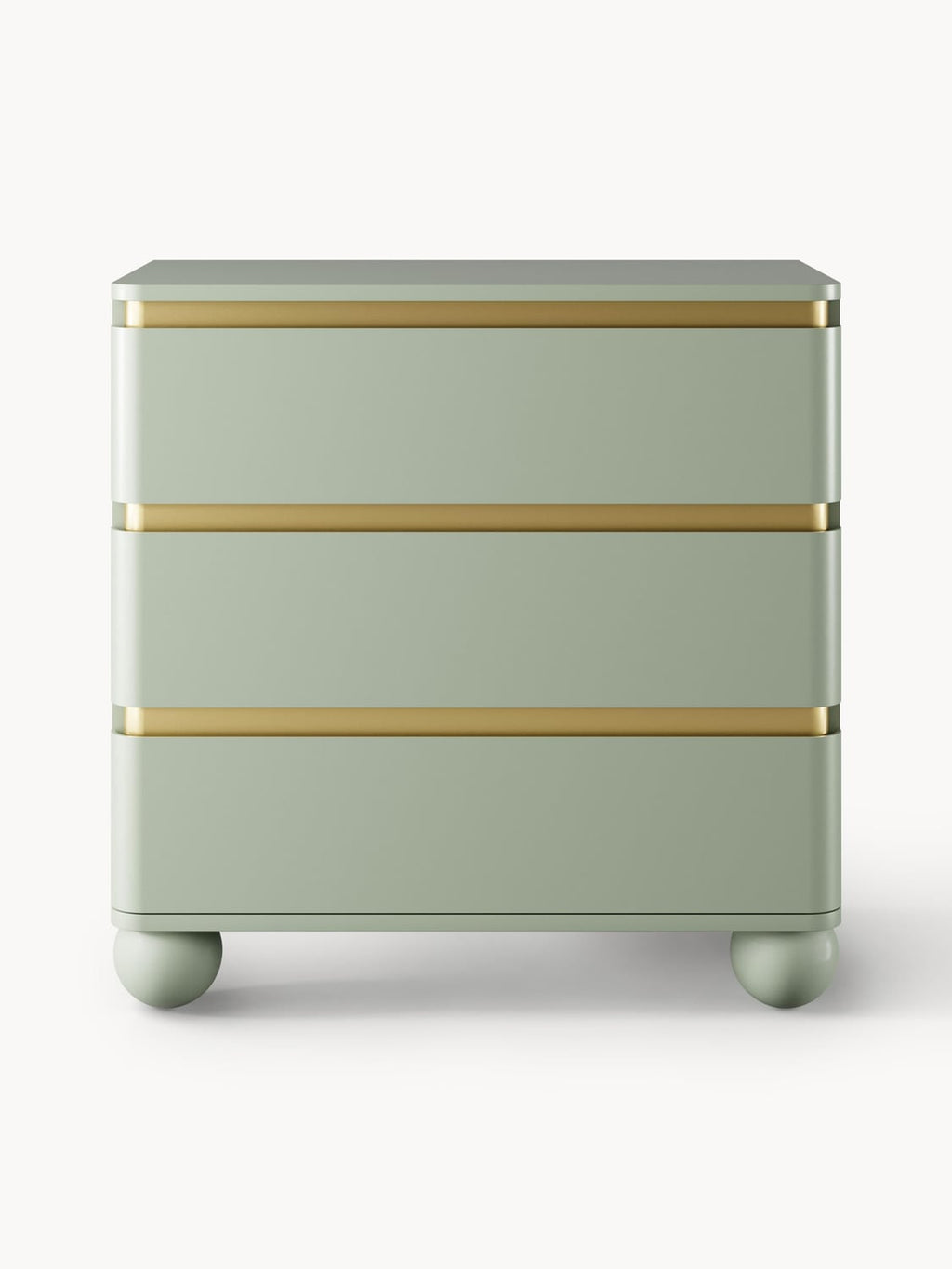 Bumba Chest of Drawers with Ball Feet — Sage