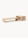 Amad Coffee Tables in Oak, set of 2 — Oatmeal