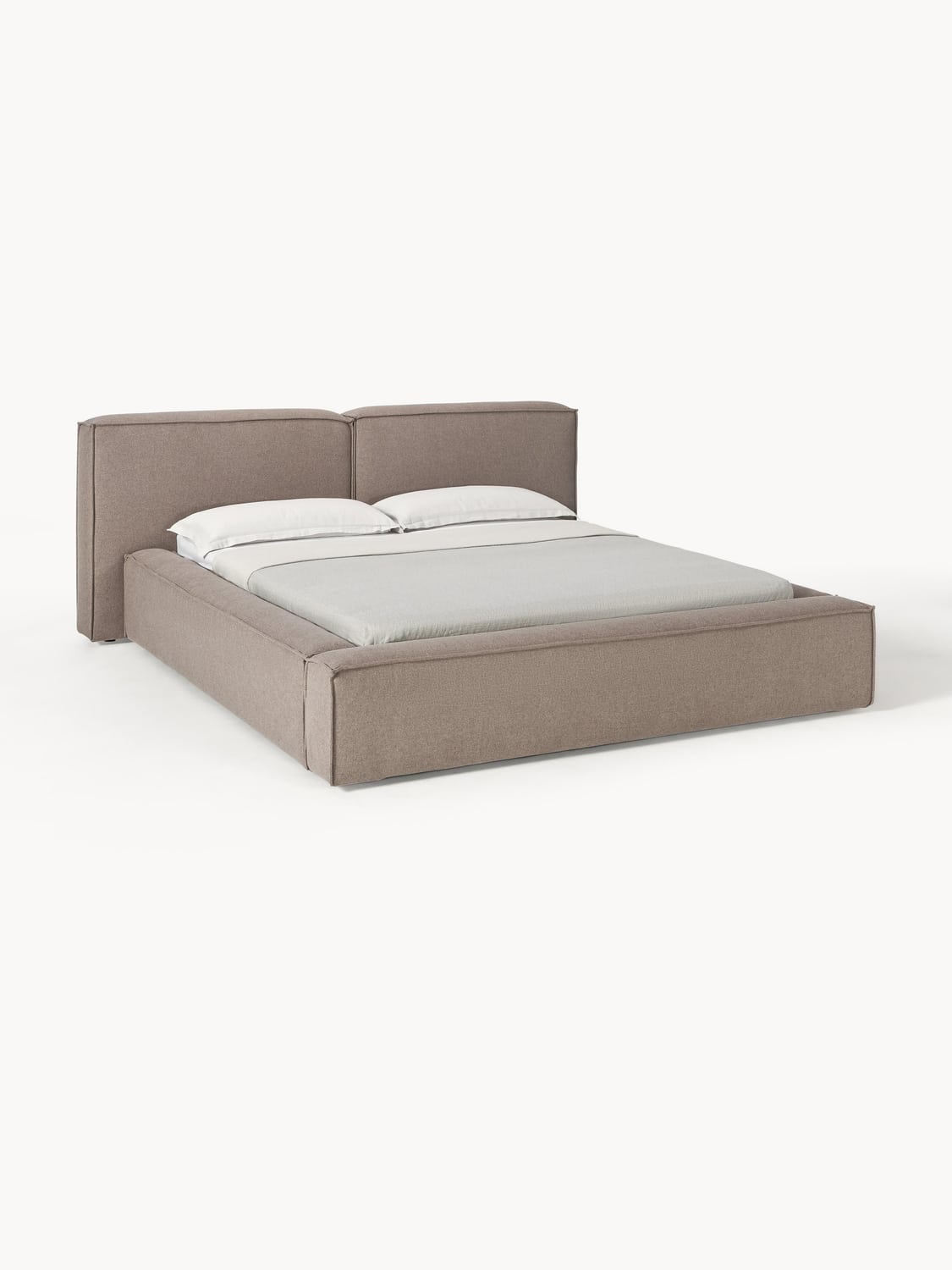 Lennon Upholstered Bed — Sage