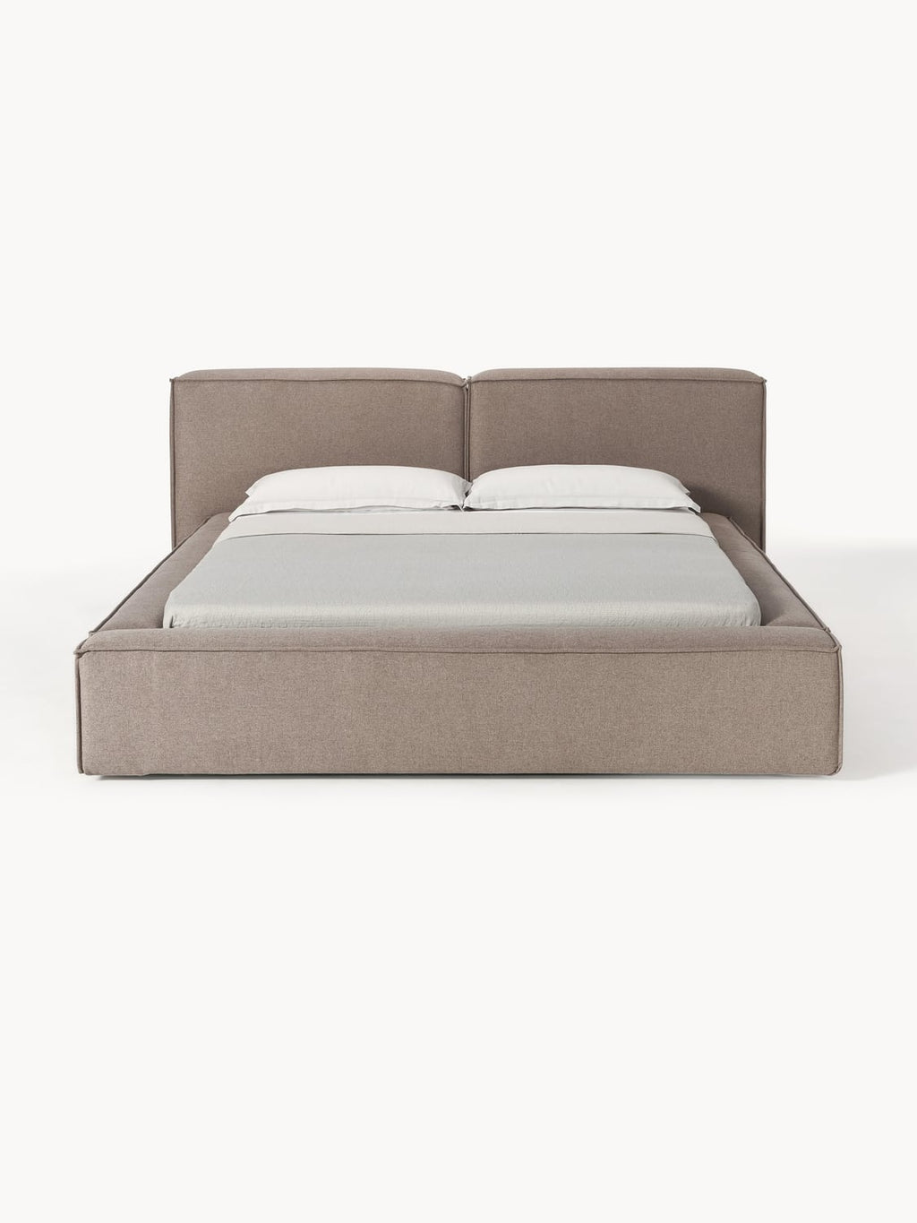 Lennon Upholstered Bed — Sage