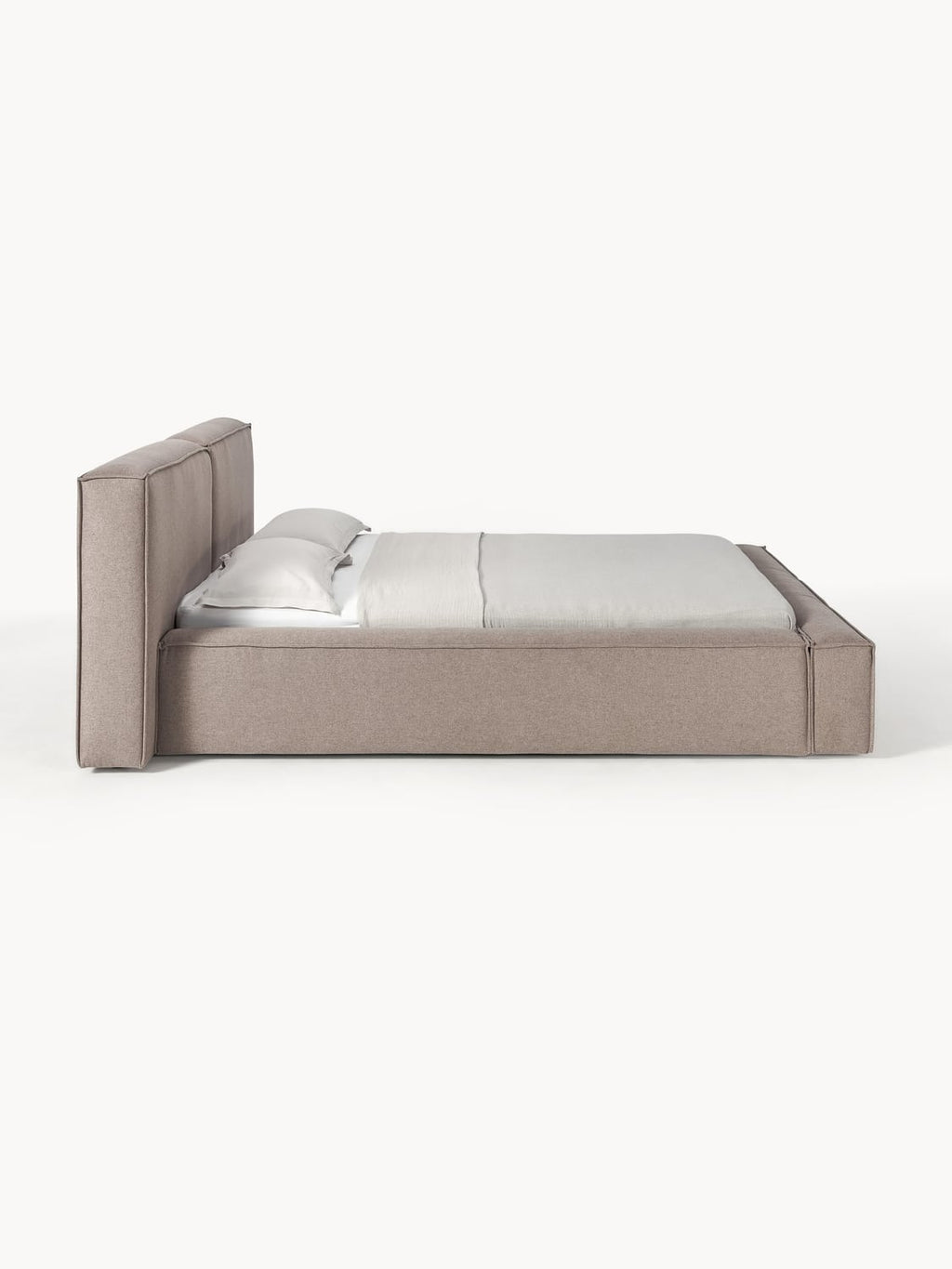 Lennon Upholstered Bed — Sage