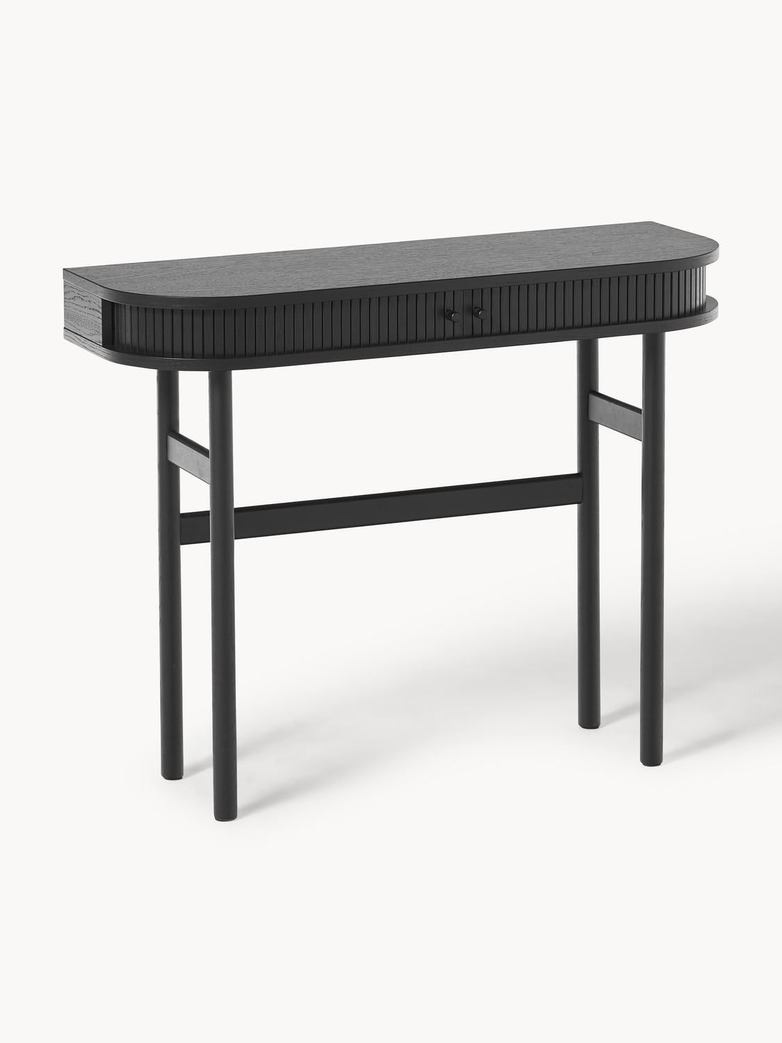 Calary Console Table with Fluted Front — Lilac