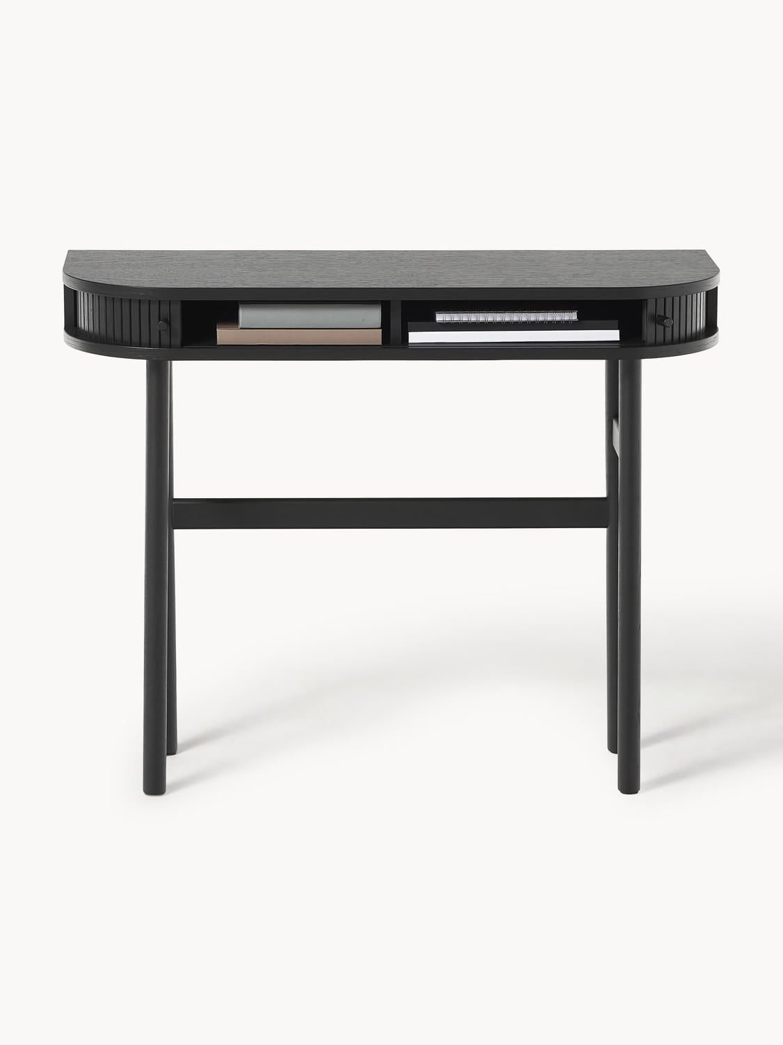 Calary Console Table with Fluted Front — Lilac