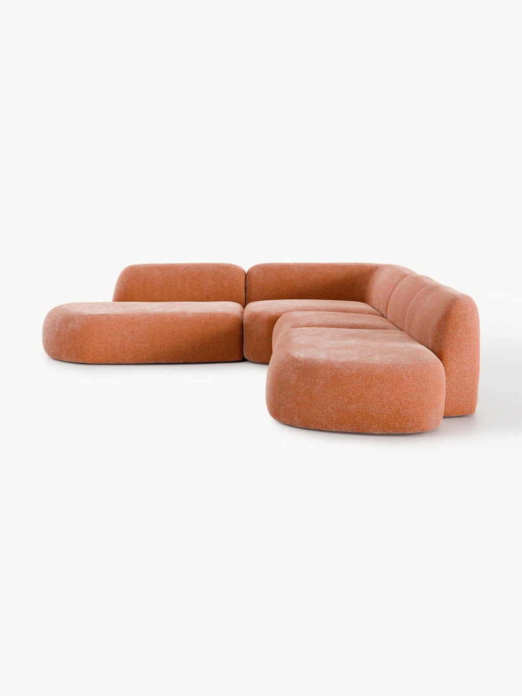 Wolke Modular XL Corner Sofa with Chaise Longue — Camel