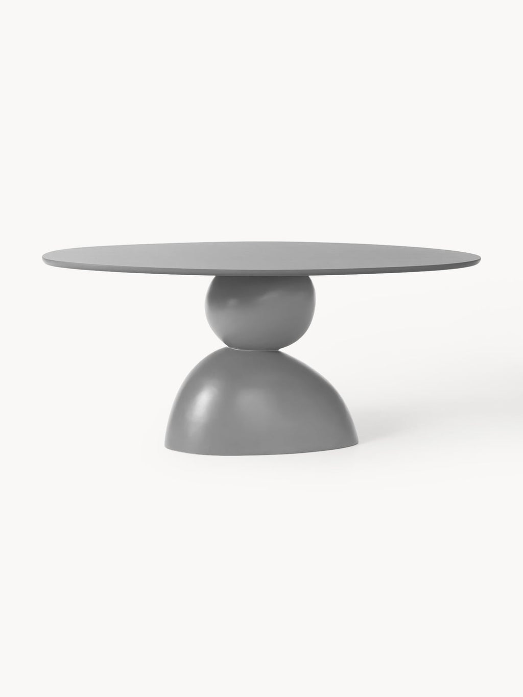 Sahrain Oval Dining Table with Organic Design, 180 x 90 cm